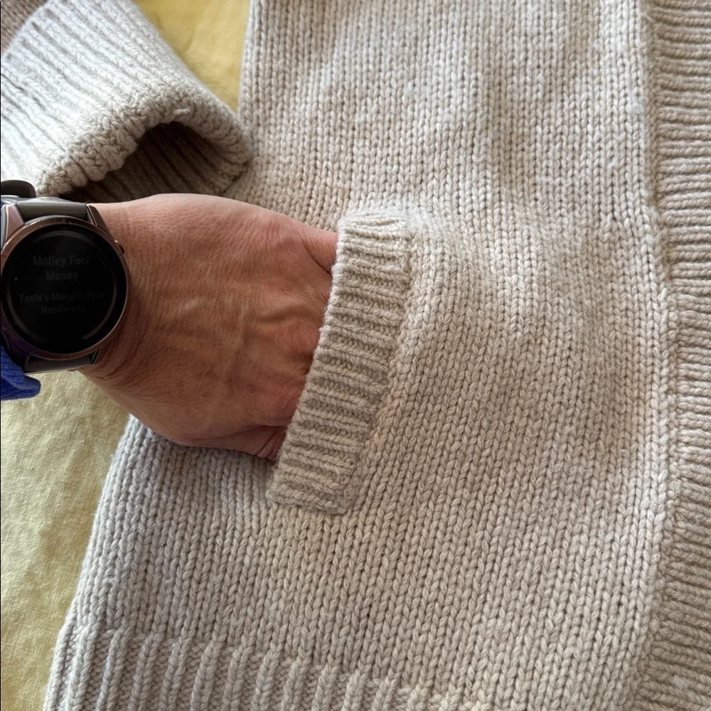 Banana Republic Wool Blend Shawl Collar Double-Breasted Cardigan Sweater – M - Picture 4 of 9